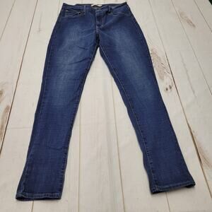 Levis 721 high rise skinny jeans dark wash